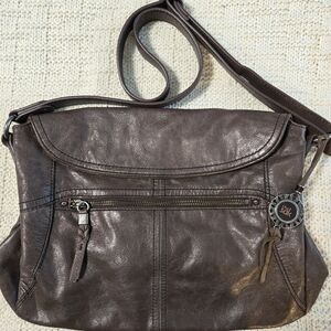 Brown Leather Shoulder Bag